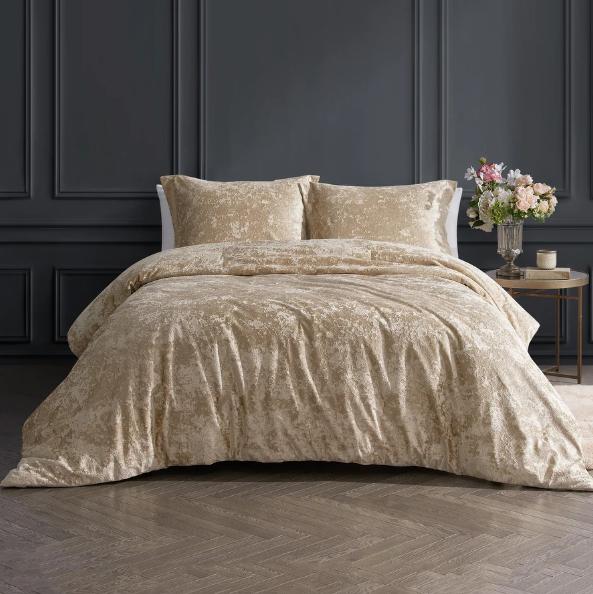 3-dielna súprava prehozov Látka